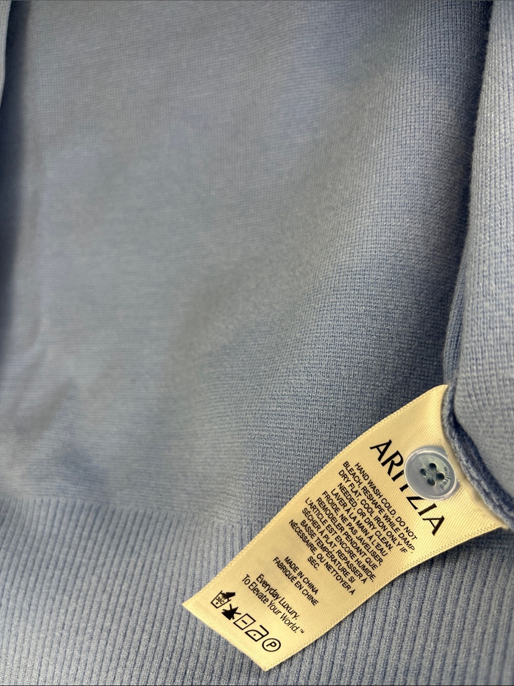 Aritzia Wilfred GoLightly cardigan in baby powder blue XS - Picture 5 of 6